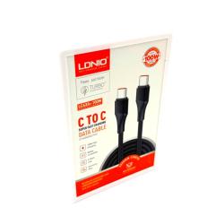 Дата кабель LDNIO LC632c Type C to Type C 100W (20V/5A) Super Fast Charger 2M Grey