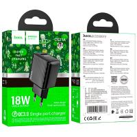 Сетевое ЗУ HOCO CS21A (5V/3A/1 USB) Qualcomm 3.0 Black