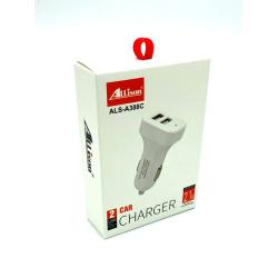 Автомобильное ЗУ Allison ALS-A388C White (5V/2.1A/2USB)