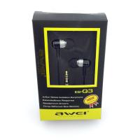 Наушники AWEI ES-Q3 Black/Silver