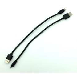 Дата кабель M-003 плетенный круглый Micro USB 0,3m Black (тех. упаковка)