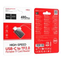 Кардрідер Type C HOCO HB53 micro SD/TF 480Mbps Black