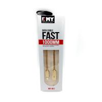 Дата кабель EMY MY-451 iPhone Gold