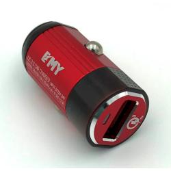 Автомобильное ЗУ EMY MY-118Q + cable micro USB (3.6-6.5V-3A/6.5-9V-2A/9-12V-1.5A/1USB QC 3.0)