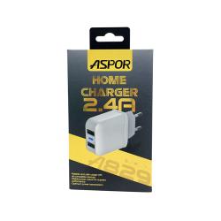 Сетевое ЗУ ASPOR A829 (5V/2.4A/2USB)