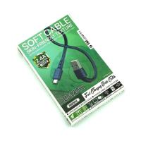 Дата кабель Remax RC-179m Soft Cable Skin-Friendly Texture Micro USB 1M Navy Blue
