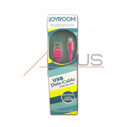 Дата кабель JOYROOM Jelly Data Line iPhone 5 Pink