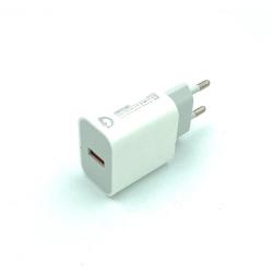 Сетевое ЗУ DENMEN DC03 (5V/2.4A/1USB/12W) White