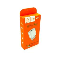 Сетевое ЗУ DENMEN DC07 (5V/3.6A/1USB/18W) White