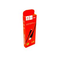 Дата кабель DENMEN D15L Lightning Black