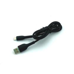 Дата кабель DENMEN D15L Lightning Black
