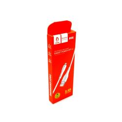 Дата кабель DENMEN D15L Lightning White