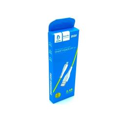 Дата кабель DENMEN D15V Micro USB Green