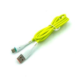 Дата кабель DENMEN D15T Type C Green