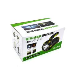 Ручной светодиодный фонарь на аккумуляторе с ручкой HC-265 Black_Green