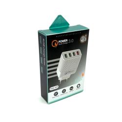 Сетевое ЗУ KeKe-935 6.2A Quick Charge 3.0 4USB White