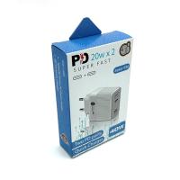 Сетевое ЗУ KeKe-936 (PD003) 40W 2xPD Ports Black