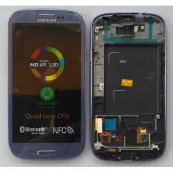 Дисплей + тачскрин + рамка для SAMSUNG i9300 Galaxy S3 Blue