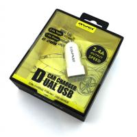 Автомобильное ЗУ AWEI C-200 (5V/2.4A/2USB) White
