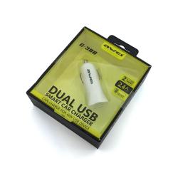 Автомобильное ЗУ AWEI C-300 (5V/2.4A/2USB) White