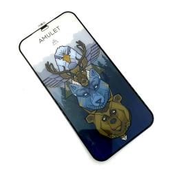 Защитное стекло AMULET Iphone 12 PRO MAX Black 