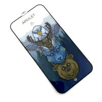 Защитное стекло AMULET Iphone 13 PRO MAX/14 PLUS Black 