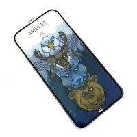 Защитное стекло AMULET Iphone 14 PRO Black 