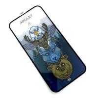 Защитное стекло AMULET Iphone 14 PRO MAX Black 