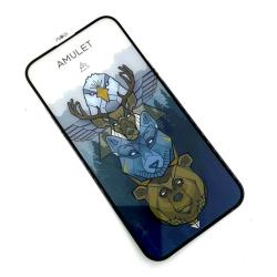 Защитное стекло AMULET Iphone 14 PRO MAX Black 