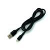 Дата кабель силиконовый DENMEN D08L Lightning 3.6A Black