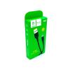 Дата кабель силиконовый DENMEN D08V Micro USB 3.6A Black
