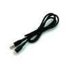 Дата кабель силиконовый DENMEN D08V Micro USB 3.6A Black