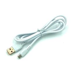 Дата кабель силиконовый DENMEN D08V Micro USB 3.6A White