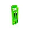 Дата кабель силиконовый DENMEN D06L 2.4A Lightning Black