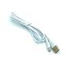 Дата кабель силиконовый DENMEN D06V 2.4A Micro USB White