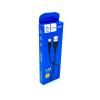 Дата кабель силиконовый DENMEN D06T 2.4A Type C Black