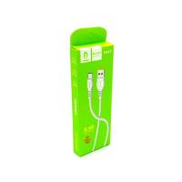 Дата кабель силиконовый DENMEN D06T 2.4A Type C White