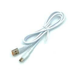 Дата кабель силиконовый DENMEN D06T 2.4A Type C White