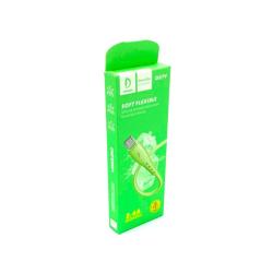 Дата кабель DENMEN D07V Micro USB Green