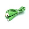 Дата кабель DENMEN D07V Micro USB Green