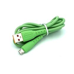 Дата кабель DENMEN D07V Micro USB Green