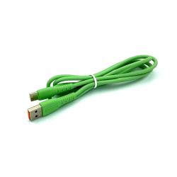 Дата кабель DENMEN D07T Type C Green