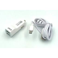 Автомобильное ЗУ EMY MY-30 + cable micro USB (5V/2.4A/2USB)