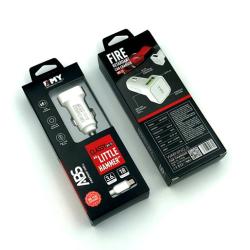 Автомобильное ЗУ EMY MY-31 + cable micro USB (5V/3.6A/2USB)