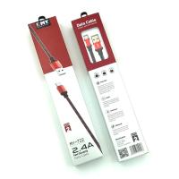 Дата кабель EMY MY-722 Lightning 2.4A 2m Red
