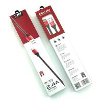 Дата кабель EMY MY-722 Type C 2.4A 2m Red