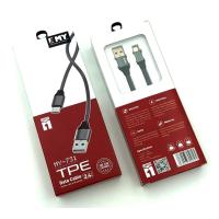 Дата кабель EMY MY-731 Micro USB 2.4A 1m Grey