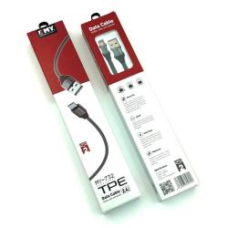 Дата кабель EMY MY-732 Micro USB 2.4A 2m Grey