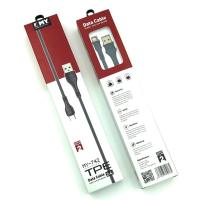 Дата кабель EMY MY-742 Lightning 2.4A 2m Grey