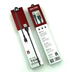 Дата кабель EMY MY-742 Type C 2.4A 2m Grey